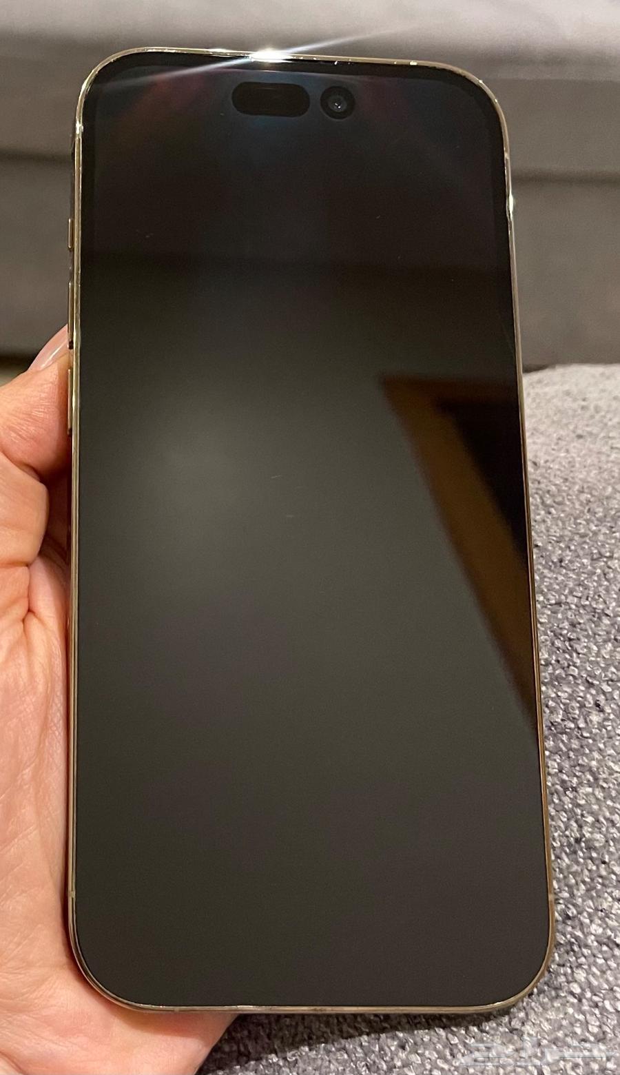 جهاز ايفون 14 برو ذهبي 128 جيجا بايت مستعمل لمدة 6 اشهر فقط64431008156161112