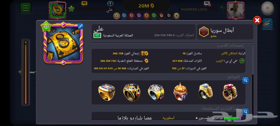 High Level 484 Billiards Pool Account for Sale64429156796163114