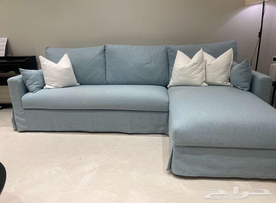 كنبة ايكيا 3 مقاعد مع أريكة طويلة64428093549187110