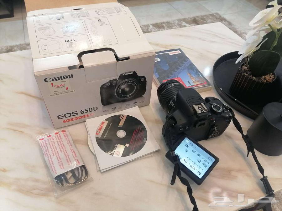 للبيع كاميرا كانون Canon EOS 650D بعدسة 18-55mm64431698813825112