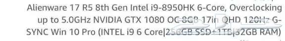 لابتوب العاب للبيع Alienware64434660446081112