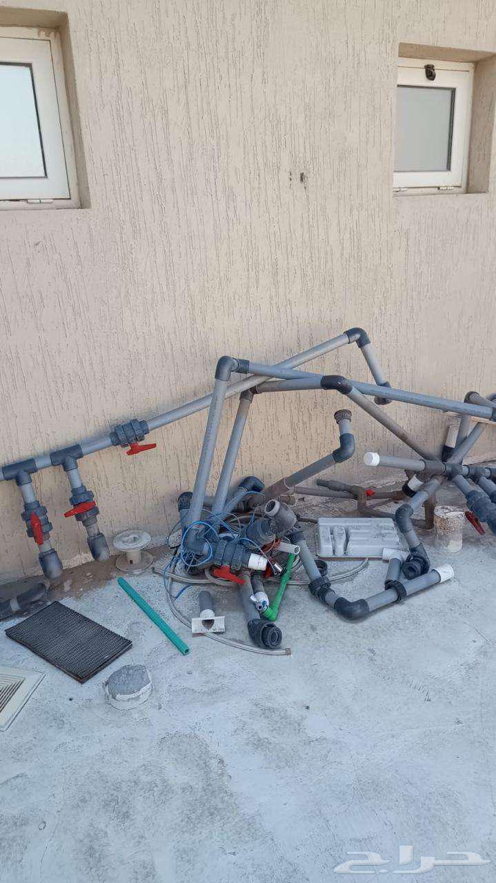 مضختين وفلاتر مسابح من شركه بن طالب لم تستخدم كثير64436373534850113