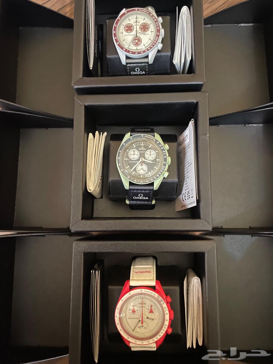 ساعات اوميقا سواتش (جديدة) اصليه omega x swatch64438015636993111