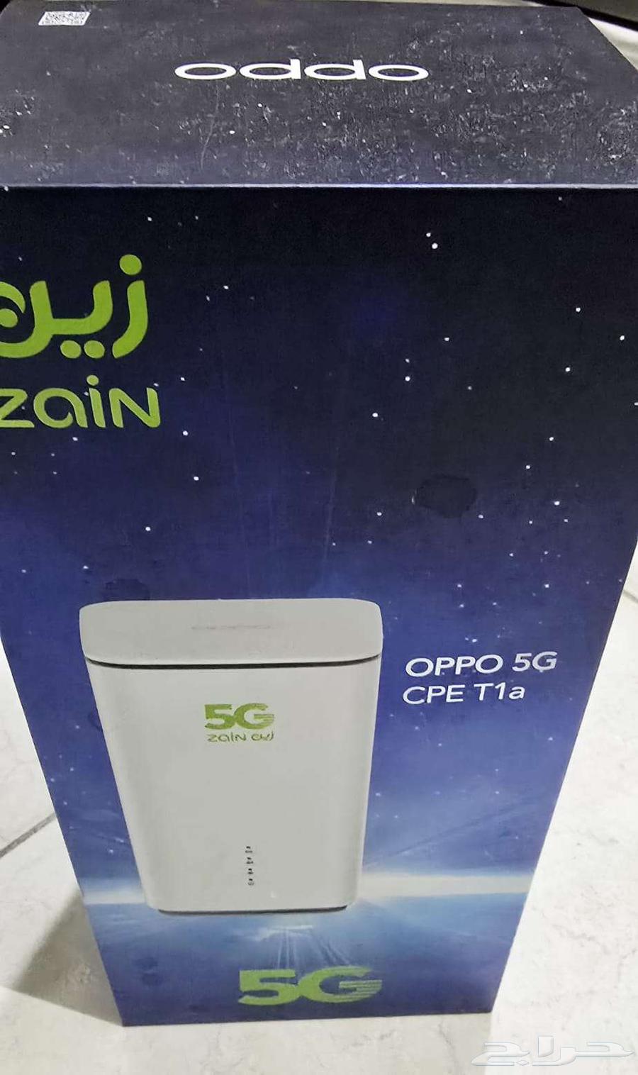 جهاز Oppo 5G CPE T1a زين جديد لم يستخدم موديل CTC0364436588155138111