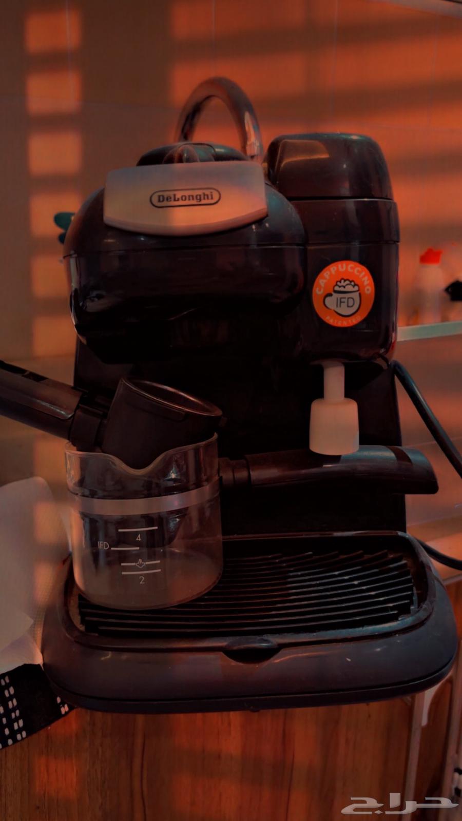 مكينة قهوة delonghi للكابتشينو جديده ما استخدمت64437679507715110