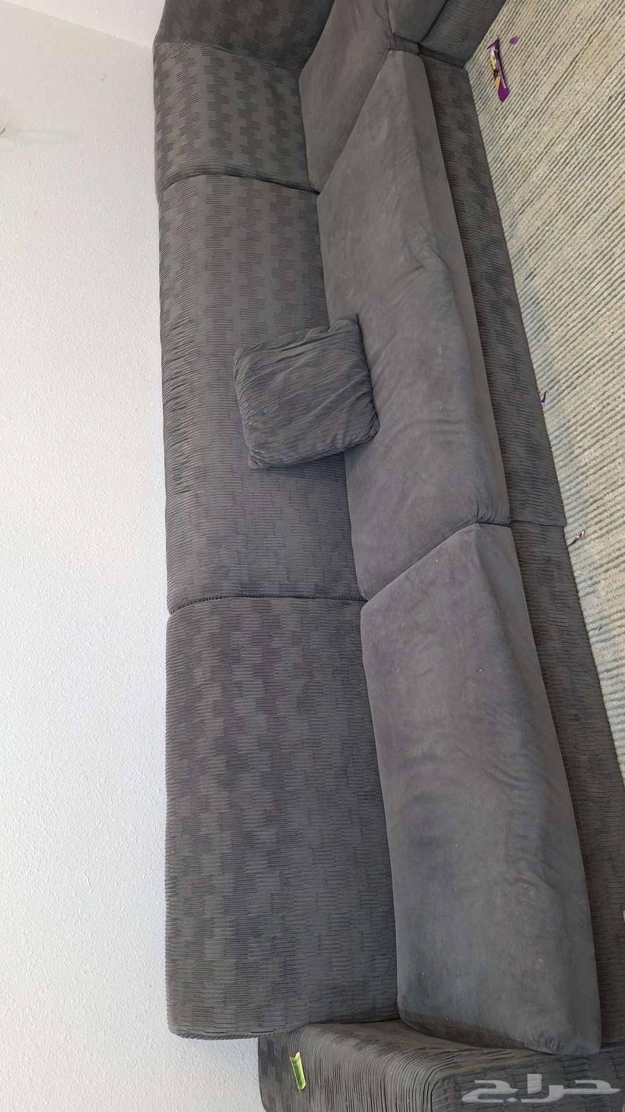 كنب رصاصي نضيف استخدام فتره سبب البيع نقلت وماجا مقاس الغرفه64438203381251110