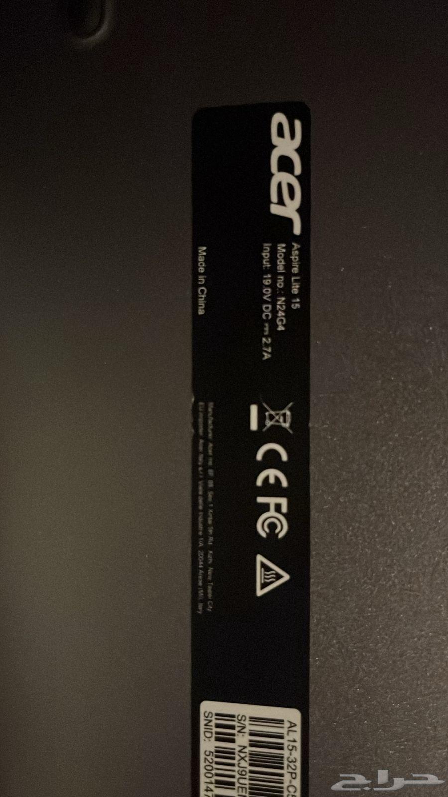 للبيع لابتوب أيسر نظيف64441444962691113