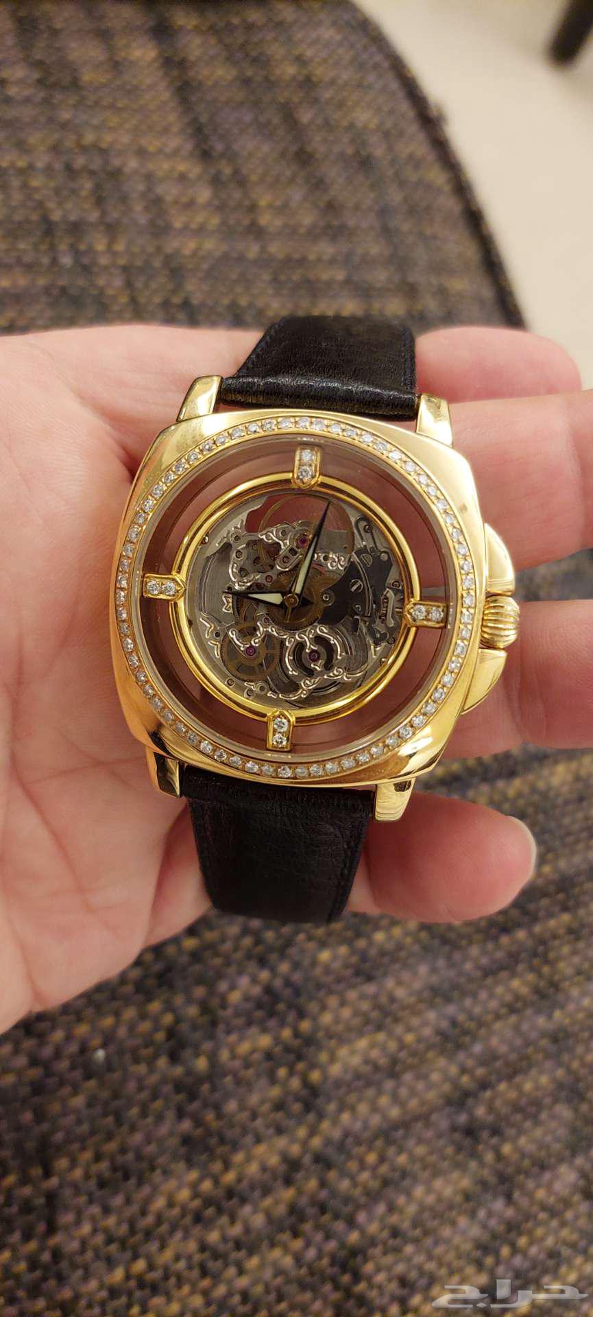 ساعة الماس اصلي طبيعي نوع شارلي رجالية اوتوماتيك حجم كبير64448195725825110