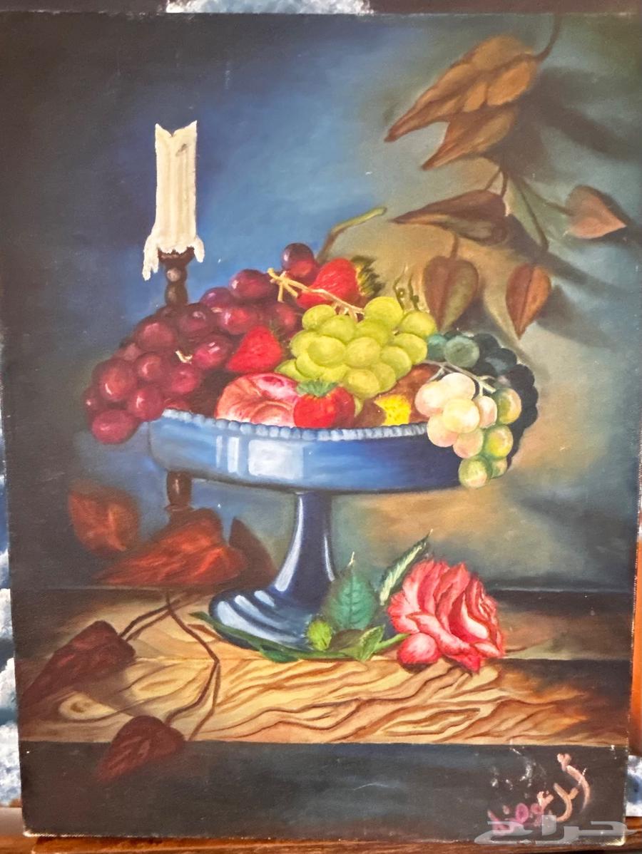 لوحات مرسومة باليد للفنانه التشكيله امل بالالوان زيتيه64449650880257110