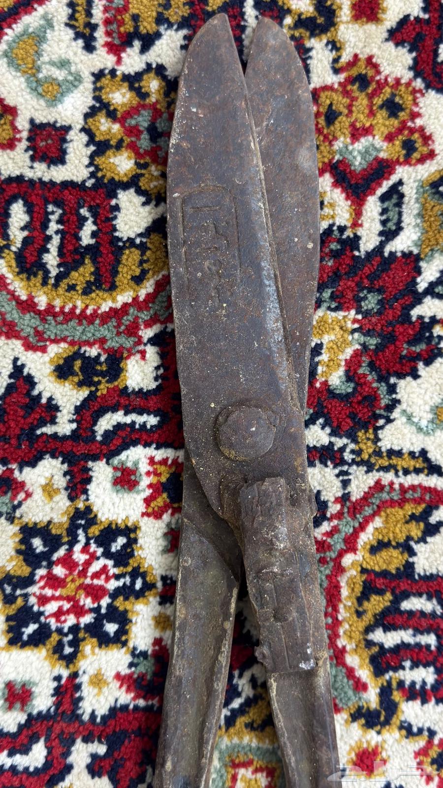 An old traditional scissors from blacksmith or artisan tools64448660380545113