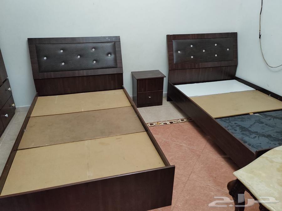 طقم سريرين ودولاب و كومودينة64447122596737110