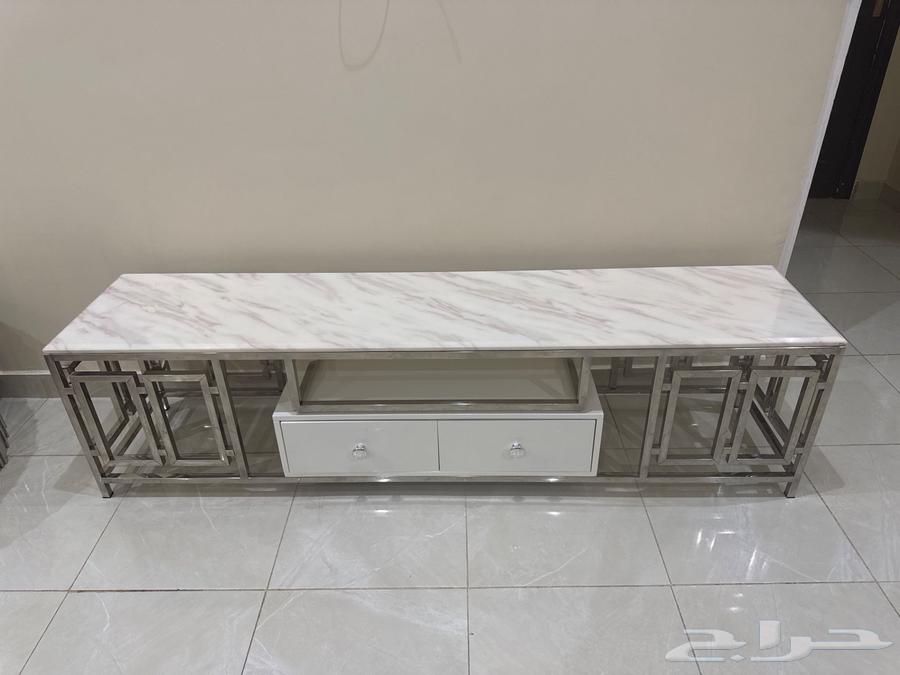 طاولة شاشة رخام جديده64444998136833110