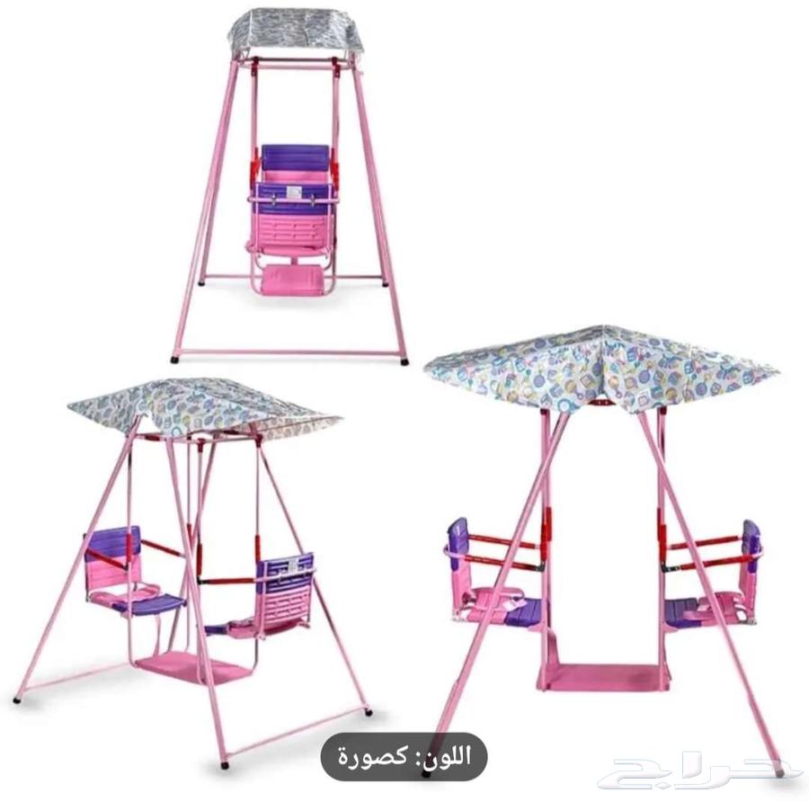 Children's swings, a baby bed, and a large mattress64443989988737111