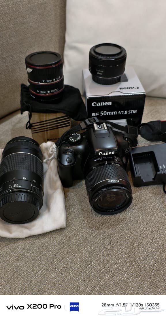 Canon D1100 camera with 3 lenses (50-75-micro) new unused64452820290433111