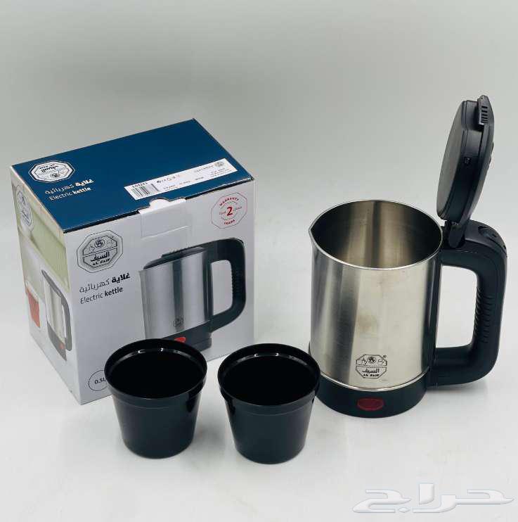 غلاية ماء كهربائية السيف 0.5 لتر 1000 واط بسعر 69 ريال64451646162947112