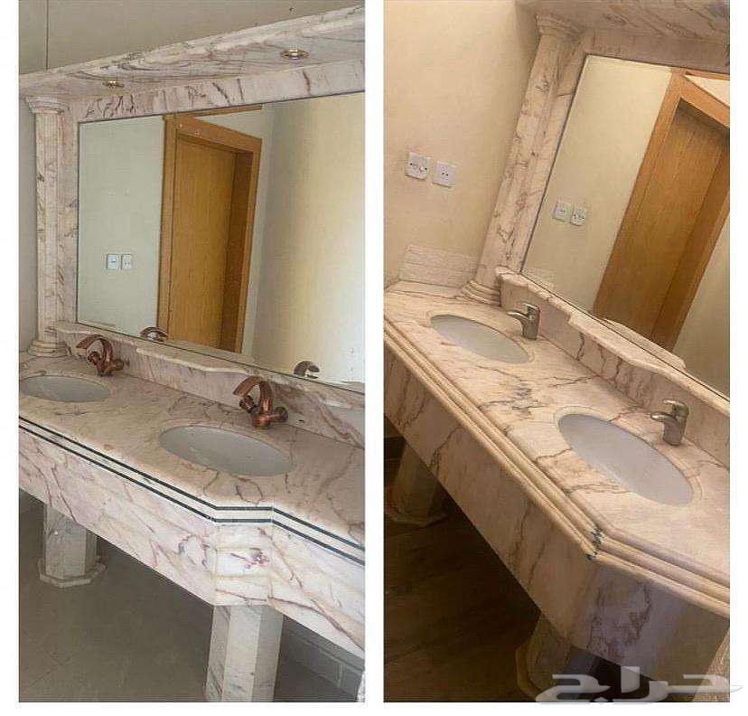 مغسلة رخام حوضين للبيع 500 ريال الرياض64458930659841110