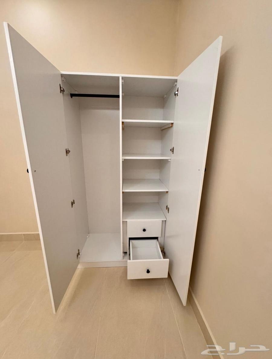 سرير وخزانة ابيض للأطفال64455508766977110