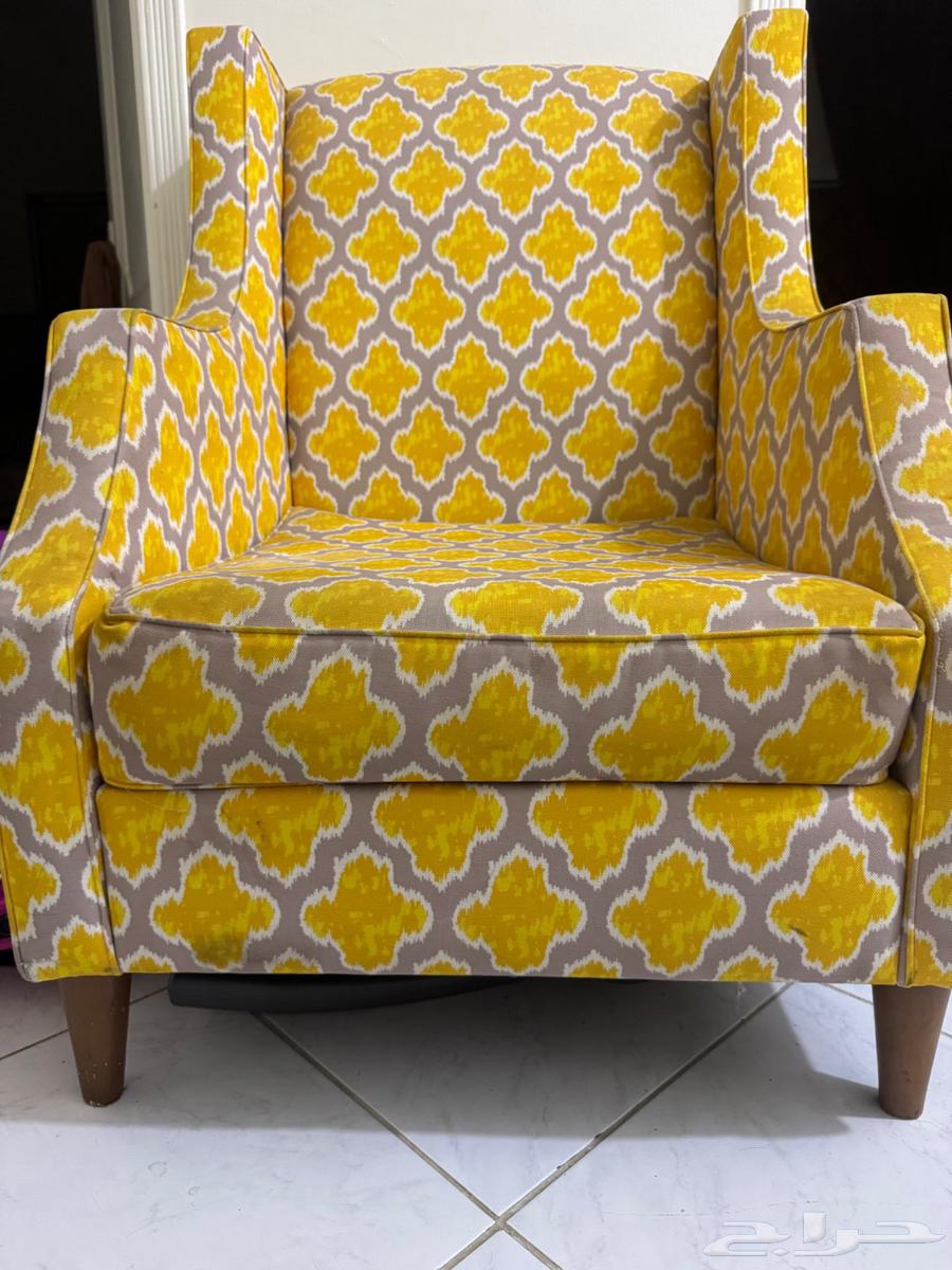 اثاث 2 كرسي ملكي وسرير اطفال من ايكيا مستعمل نظيف64456088323203112