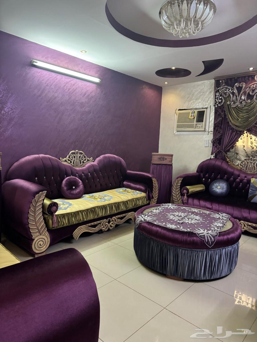 Full sofa set for sale with curtain, chandelier, table, and 3 mats64456268815361113