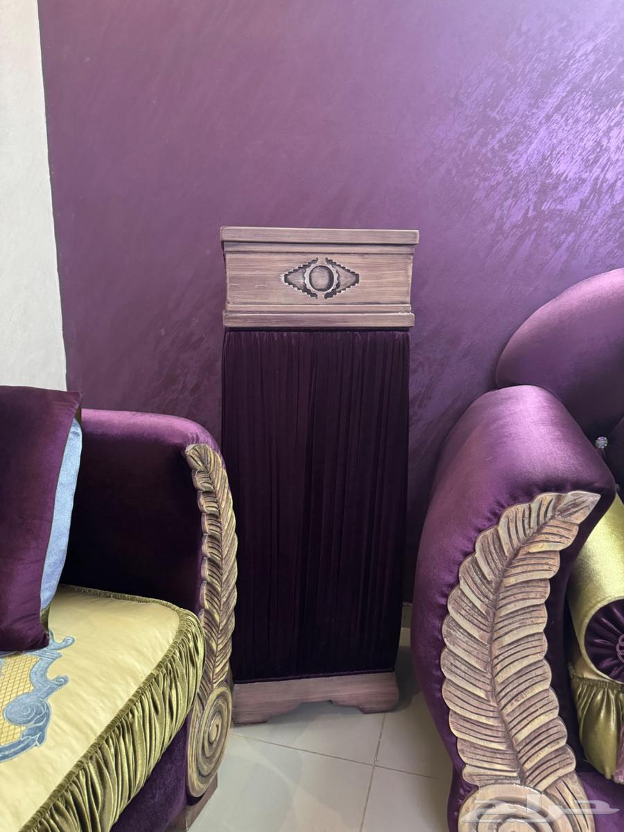 Full sofa set for sale with curtain, chandelier, table, and 3 mats64456268815361114