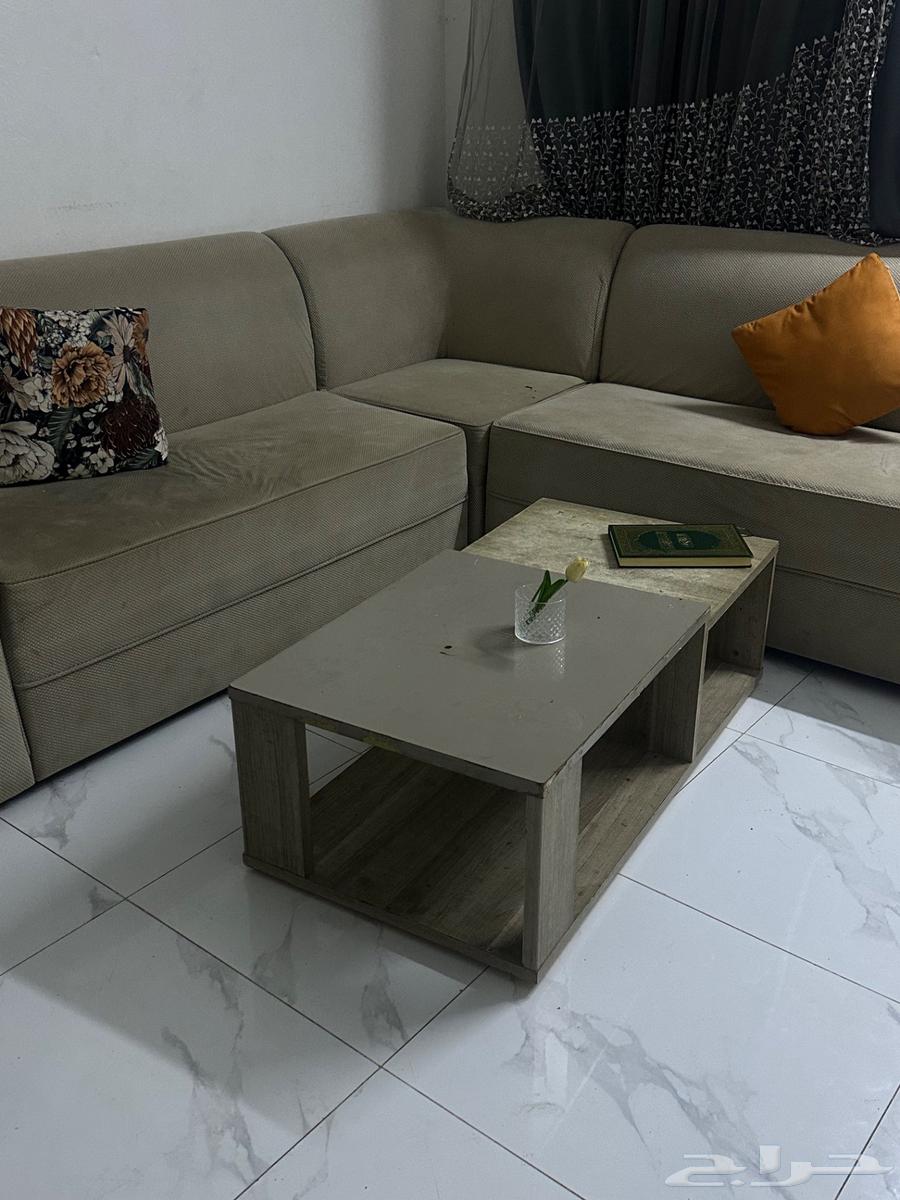 كنب 5 قطع مع زاويه ومع الطاوله64453421372802112