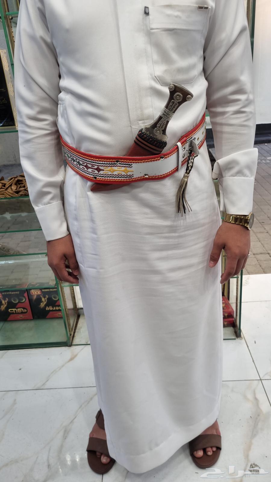 جنبية دس قرن طبيعي وسلة هندوان وحزام سبتة مسبت شغل يد للبيع64414953893249111