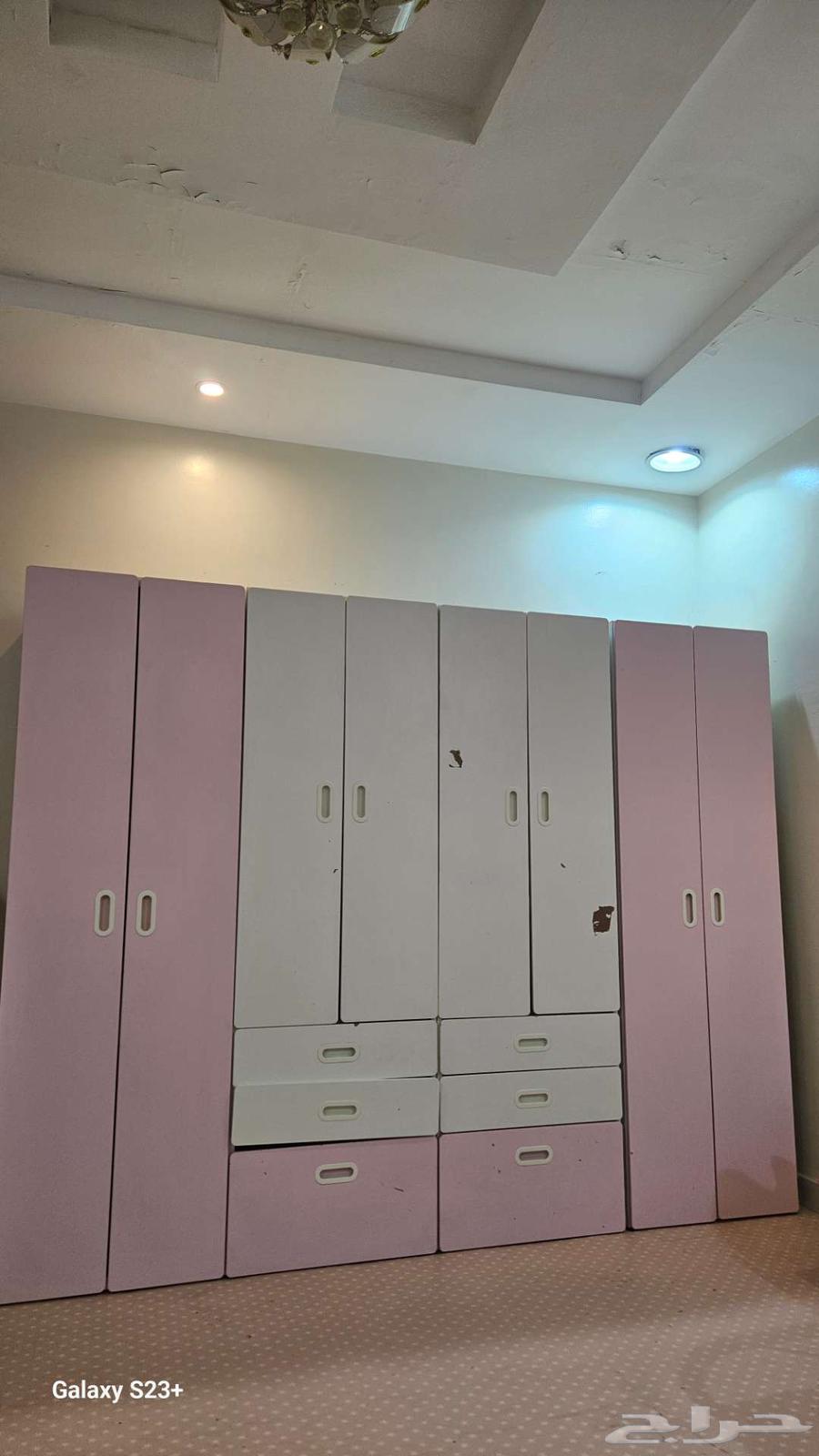 2 سرير اطفال و4 قطع دولاب من إيكيا64453930529155110