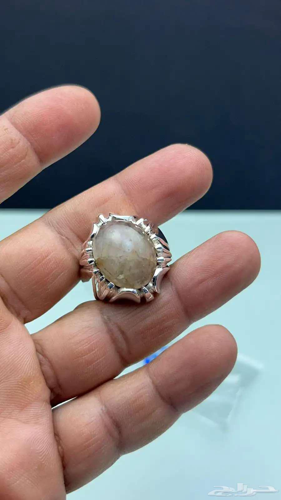 خاتم صياغة حمادة VIp عقيق بقراني طبقي الدر النجفي64451768549633112