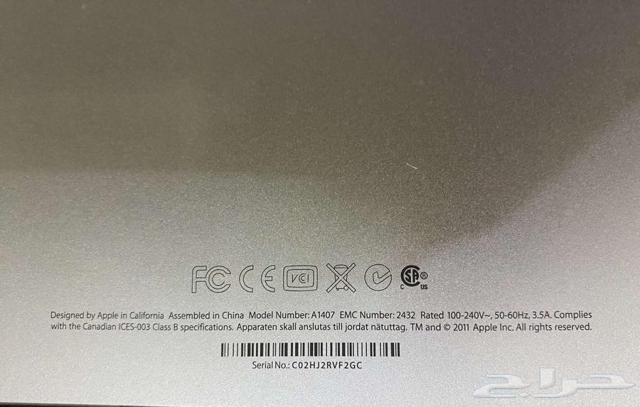 شاشة أبل 27 بوصه Apple Thunderbolt Display 27 inch64453353132802113