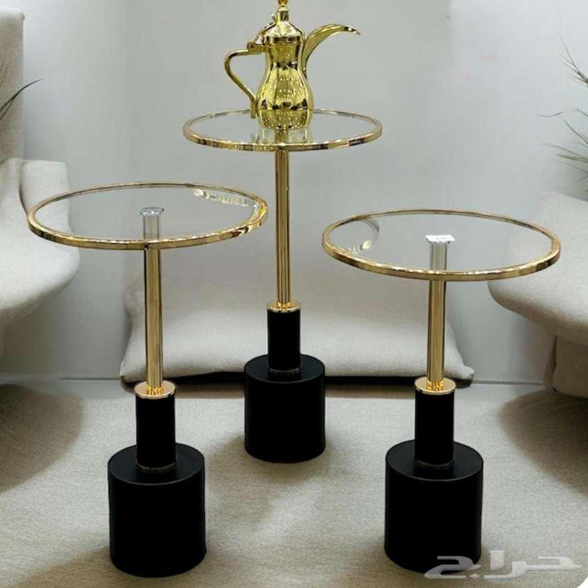 طقم طاولات جانبية فاخرة 3 قطع64460611745793111