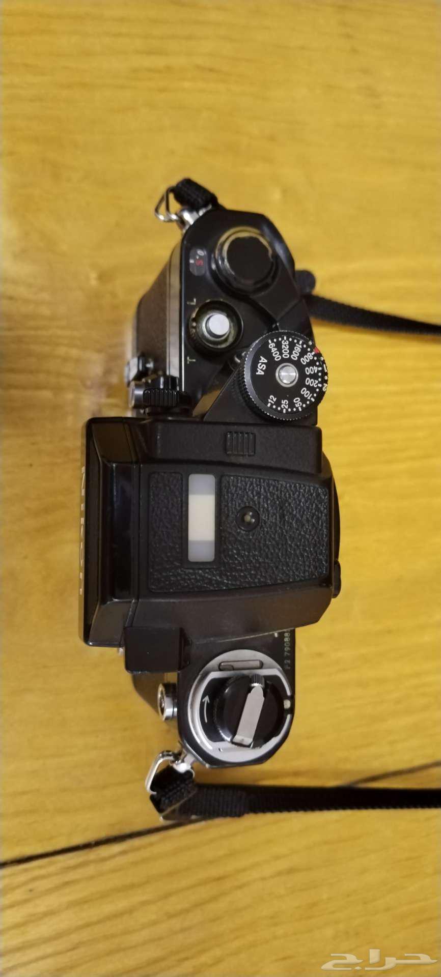 كاميرا نيكون F2 موديل 1972 ومعها عدسه 75 مم64463764963457114