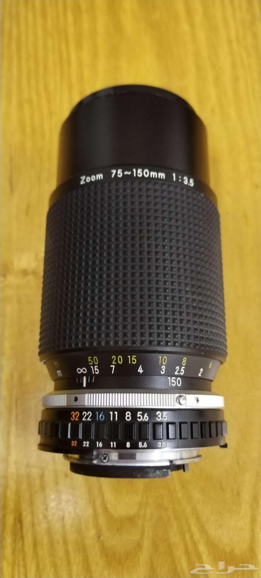 كاميرا نيكون F2 موديل 1972 ومعها عدسه 75 مم64463764963457111