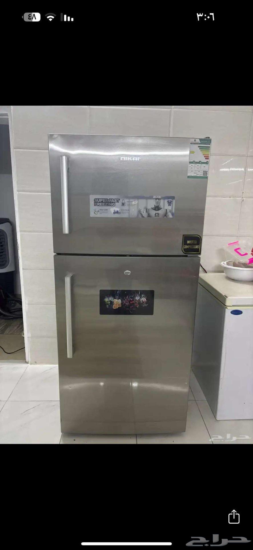 ثلاجه للبيع 18 قدم جديده64457854482435111