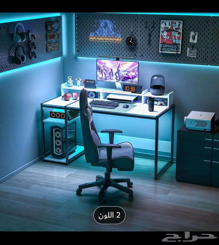 مكتب انيق العصري بالللون الابيض خشبي متين64458900745473111