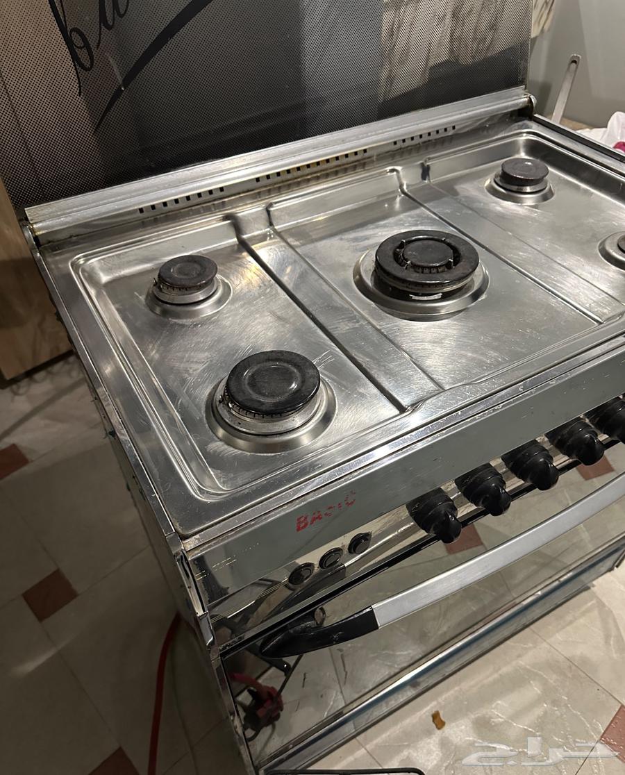 فرن غاز بيسك 5 عيون مع منظم64464717096579112