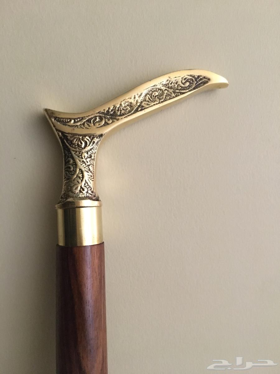 عكاز عصا فاااخر نحاس وخشب64464224359809114