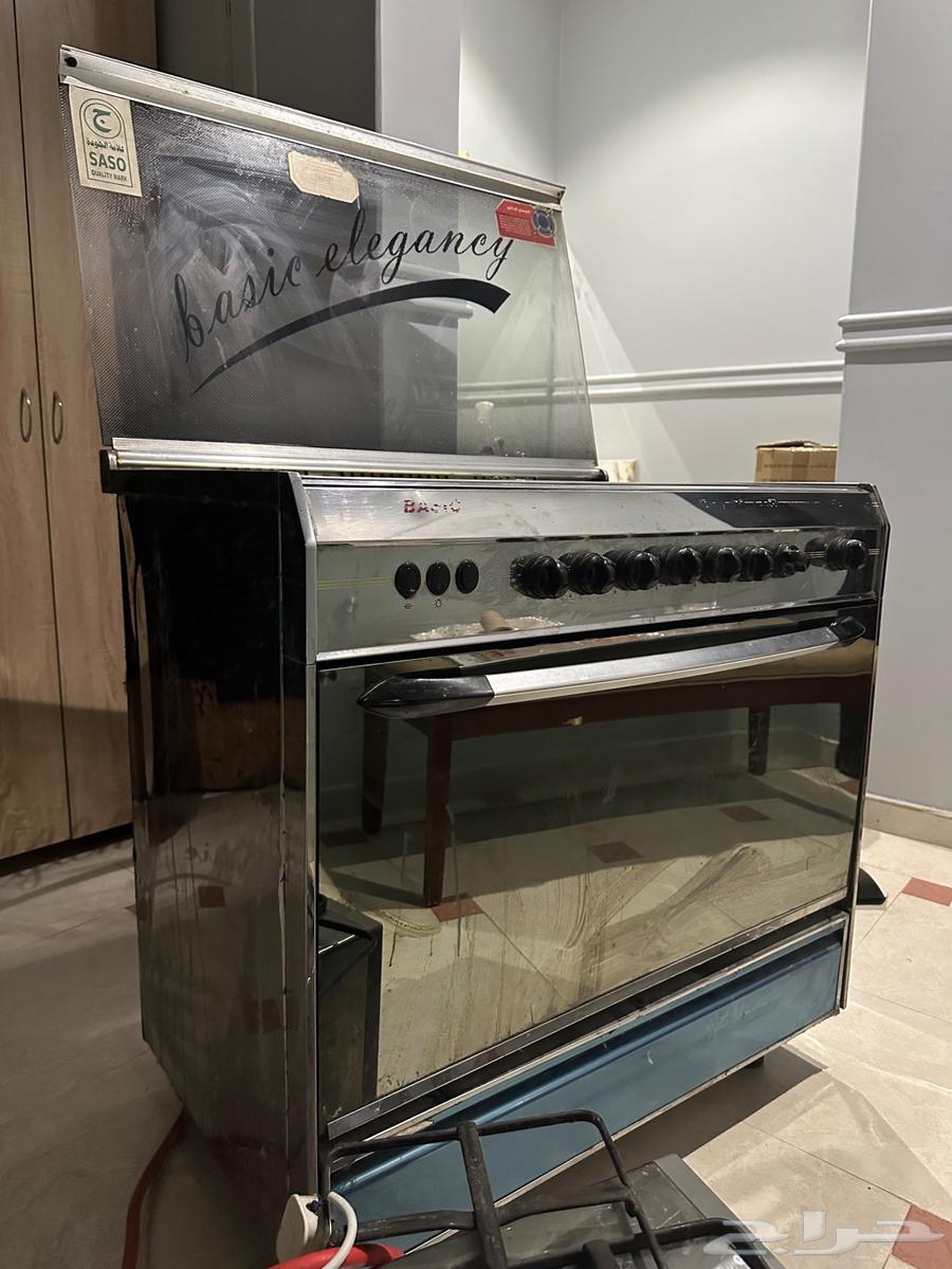 فرن غاز بيسك 5 عيون مع منظم64464717096579113