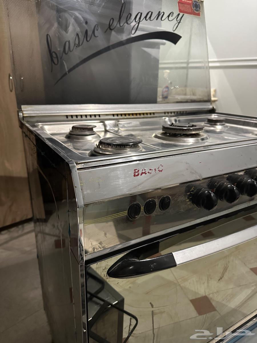 فرن غاز بيسك 5 عيون مع منظم64464717096579110