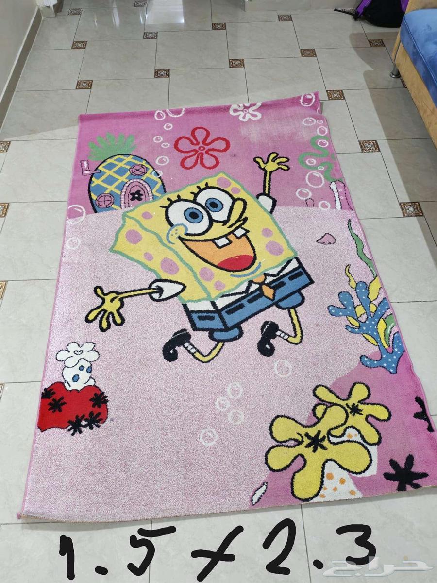 سجادة سبونج بوب لغرفة الاطفال بحالة ممتازة64460133975426110