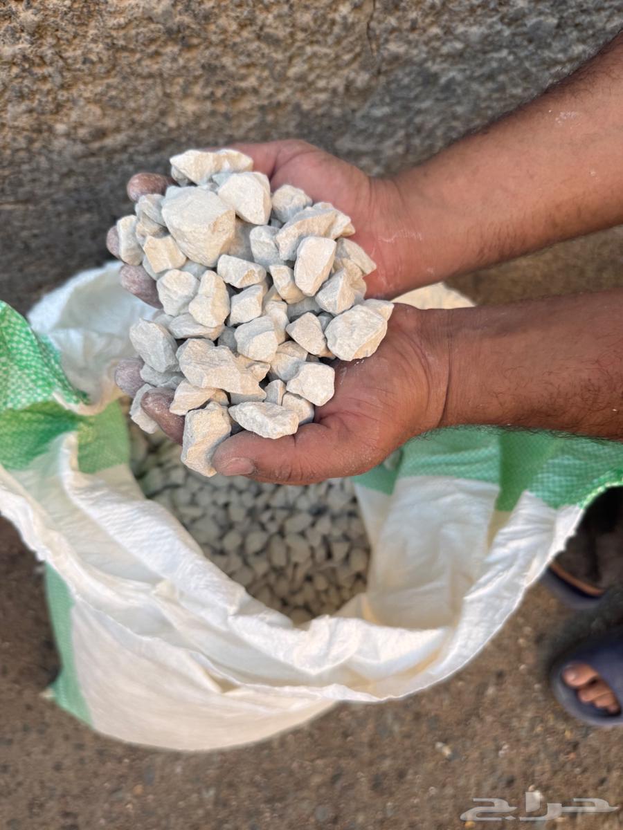 ب 15   بحص ابيض للزينة والحدائق64460693830145113