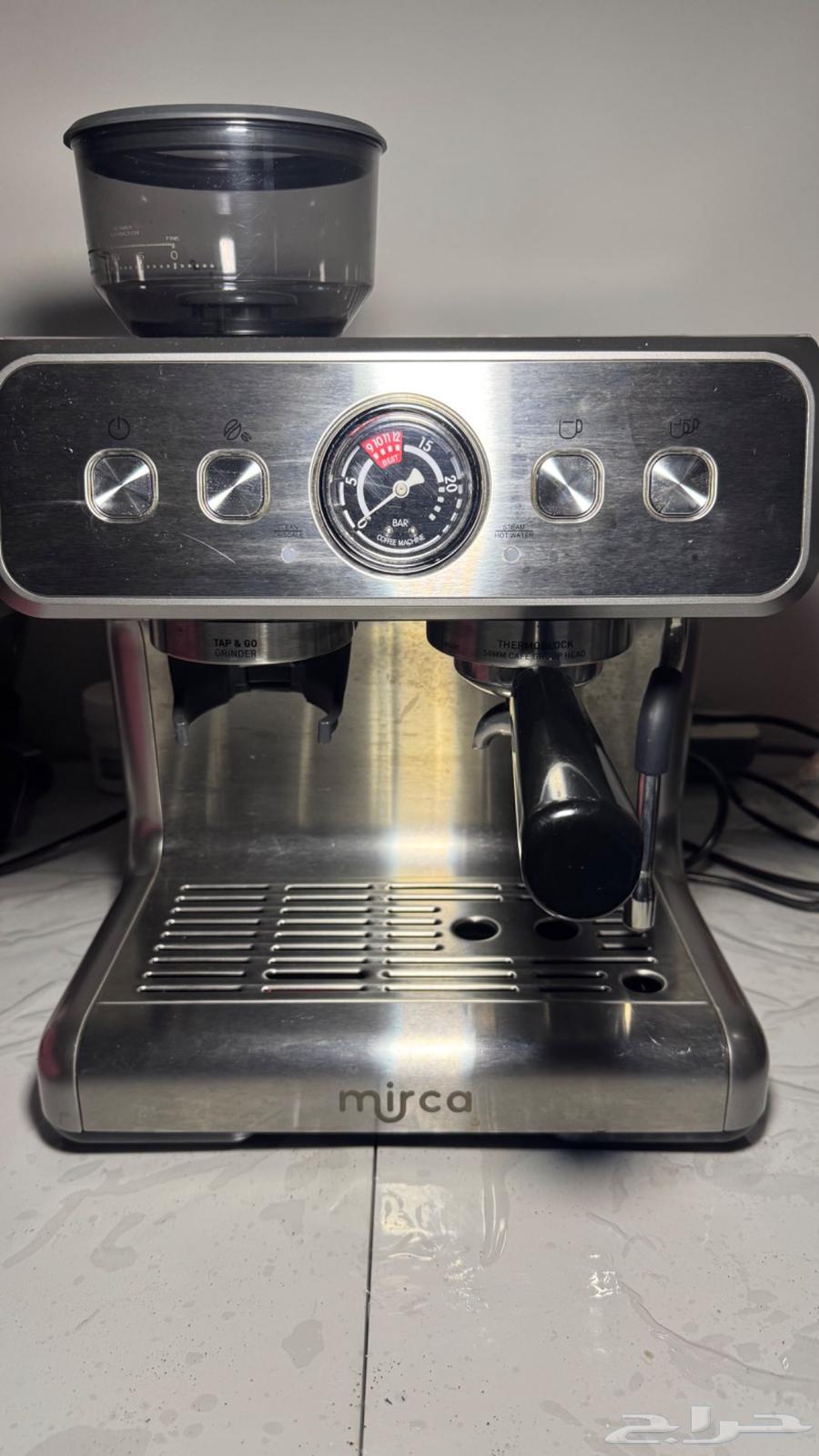 Mirca Espresso Machine with Built-in Grinder64458734282241112