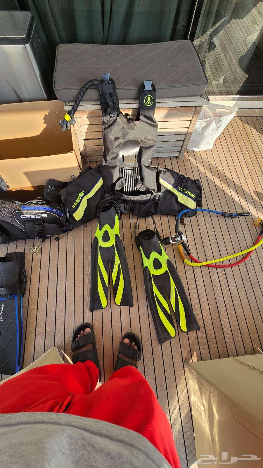 معدات غوص للبيع بحاله ممتازه64461939011587110
