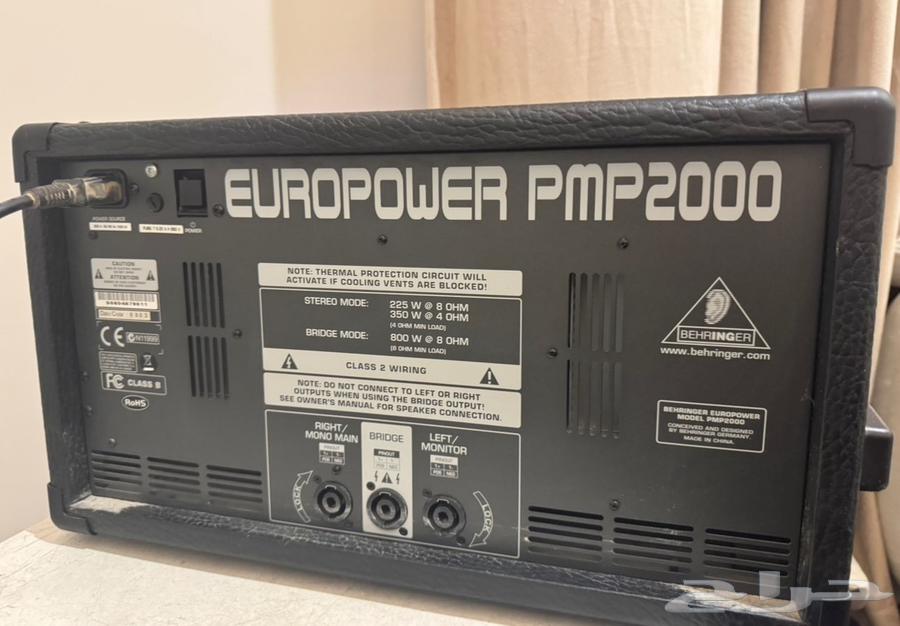 BEHRINGER EUROPOWER PMP2000 - مكسر ايروبور بهرنجير64465437366018112