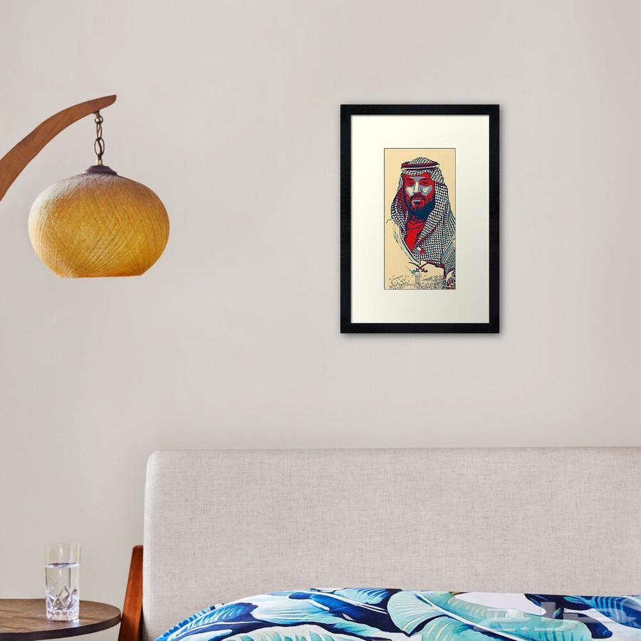 High-quality printed wall mural in an elegant frame64464224343298111