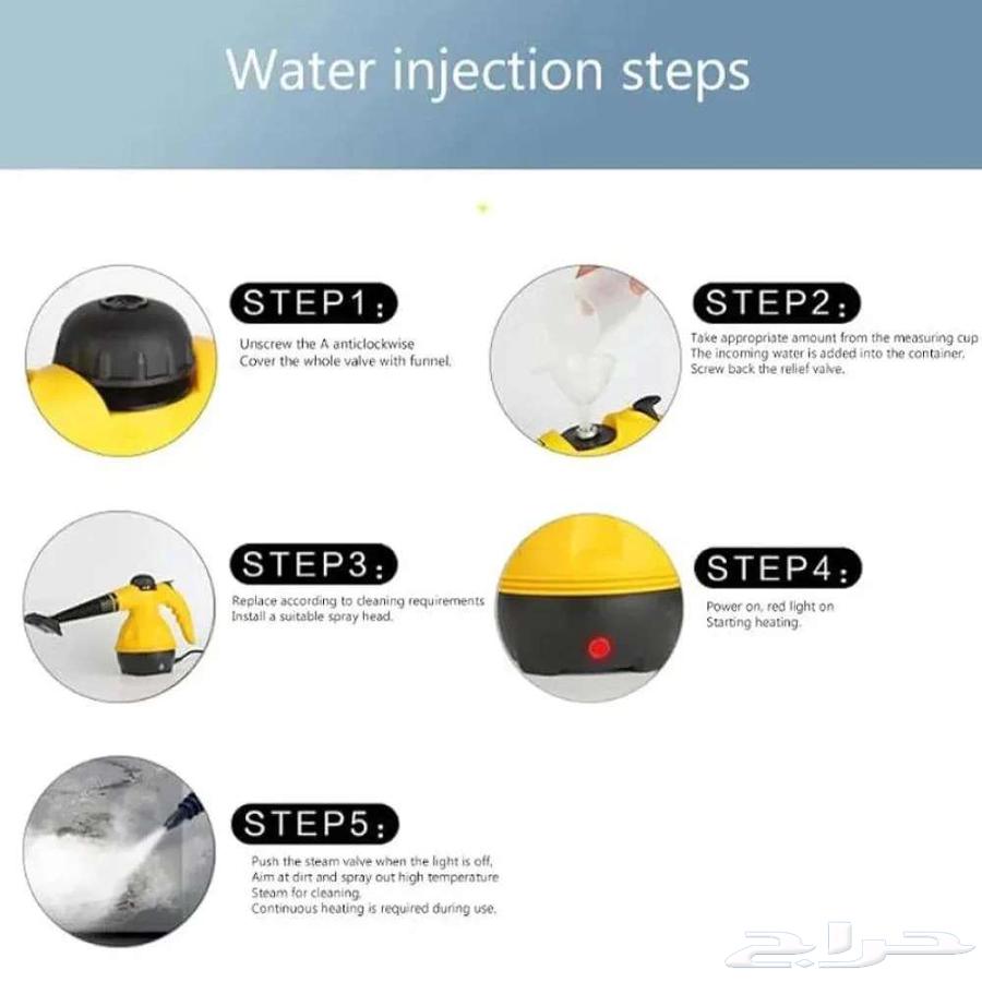 جهاز التنظيف بالبخار بقوة 1200 واط دينكس 75 ريال64459139337347111