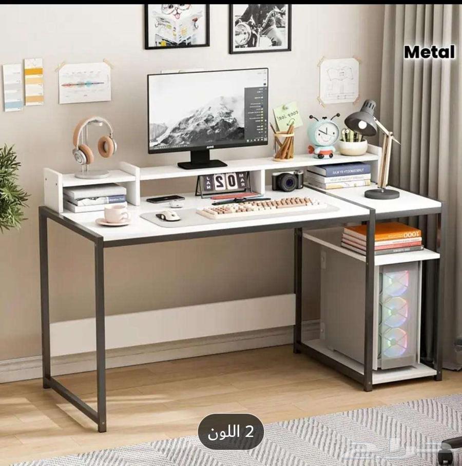 مكتب انيق العصري بالللون الابيض خشبي متين64458900745473110