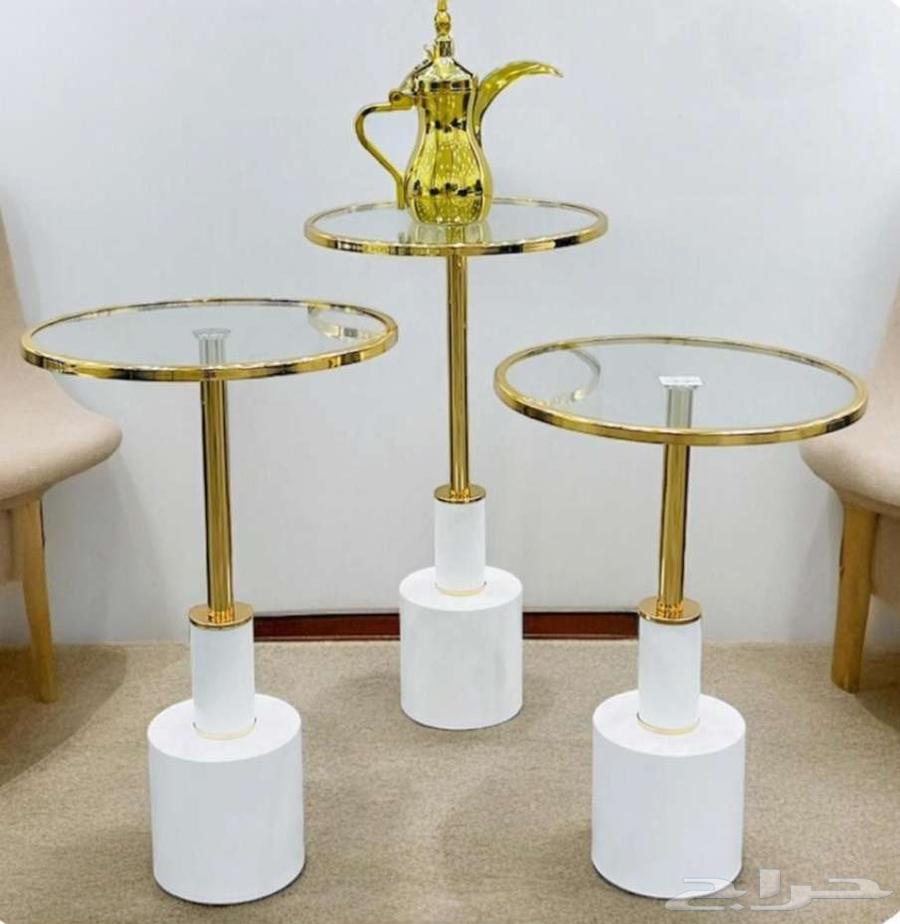 طقم طاولات جانبية فاخرة 3 قطع64460611745793110