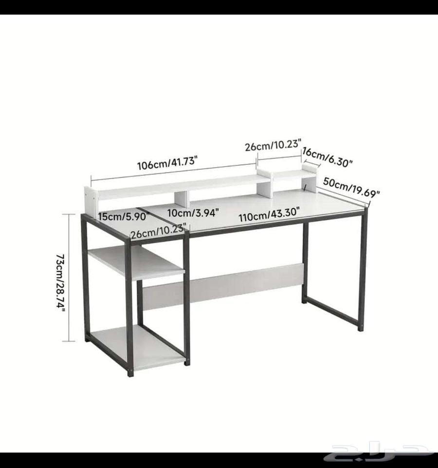 مكتب انيق العصري بالللون الابيض خشبي متين64458900745473112