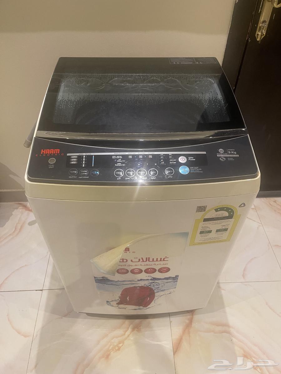 غسالة ملابس اتوماتيك ماركة LG وغسالة اتوماتيك هام 9 كيلو64469085103490111