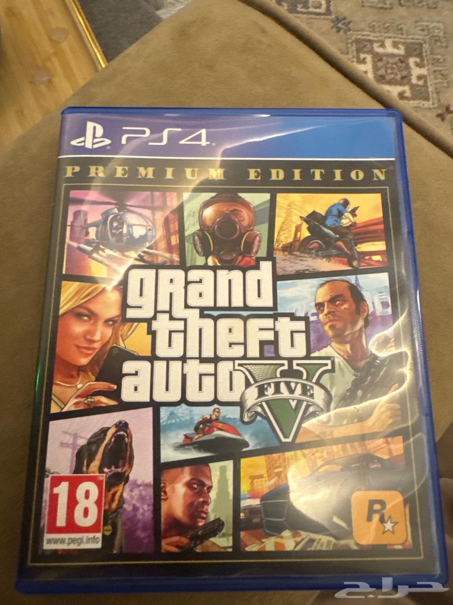 شريط قراند سوني 4 ps4 شبة جديد نظيف64470456957827111